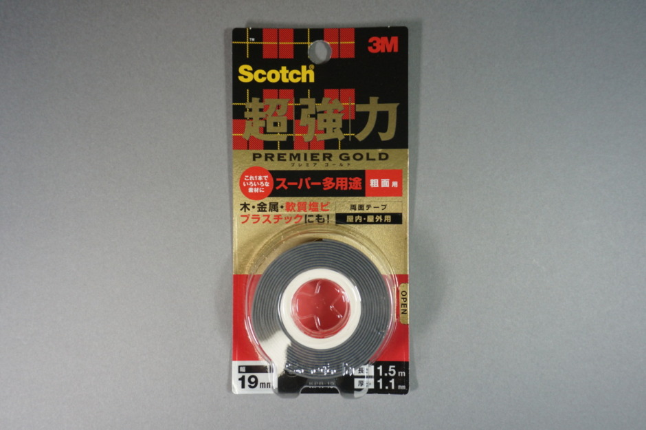 大放出セール 3M スコッチ 超強力両面テープ 透明素材用 19mm×1.5m KTD-19